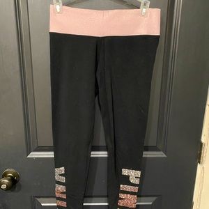 PINK sequin leggings